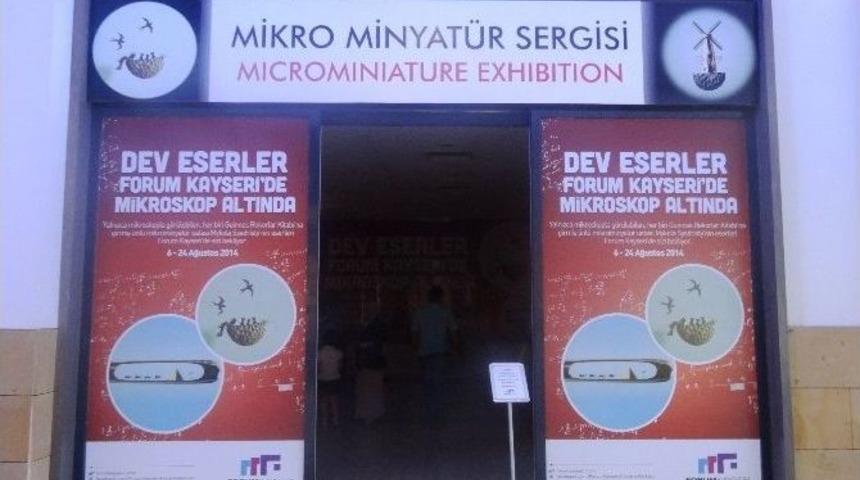 Ukraynalı Sanat&ccedil;ı Syadrısty&rsquo;nin Mikro Minyat&uuml;r Sergisi Forum Kayseri&rsquo;de Devam Ediyor