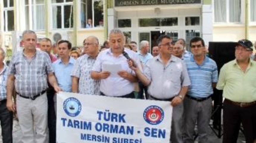 T&uuml;rk Tarım Orman Sen &Uuml;yeleri Tayinleri Ve Atamaları Protesto Etti