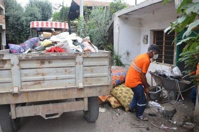 Kedileri İle Yaşayan Adamın Çöp Evini Belediye Temizledi