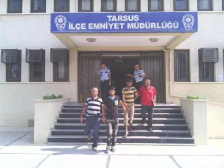 Tarsus'ta Hırsızlık Zanlısı 3 Kişi Tutuklandı