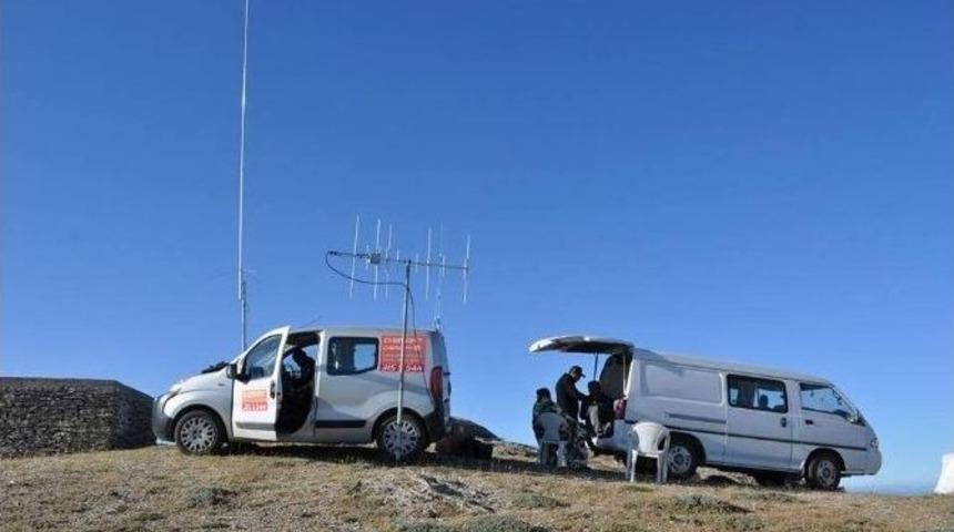 Telsizciler Madran Dağı Zirvesinden, Yunanistan&rsquo;a Selam Yolladı