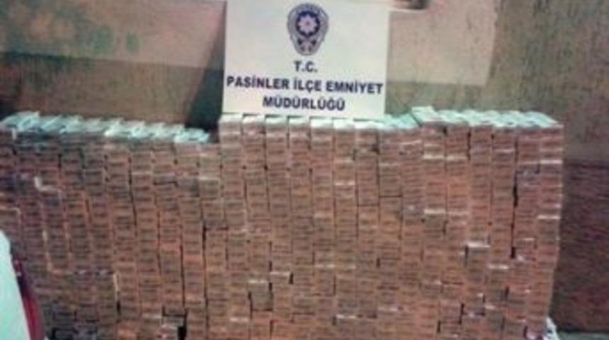Pasinler&rsquo;de 57 Bin 110 Paket Ka&ccedil;ak Sigara Ele Ge&ccedil;irildi