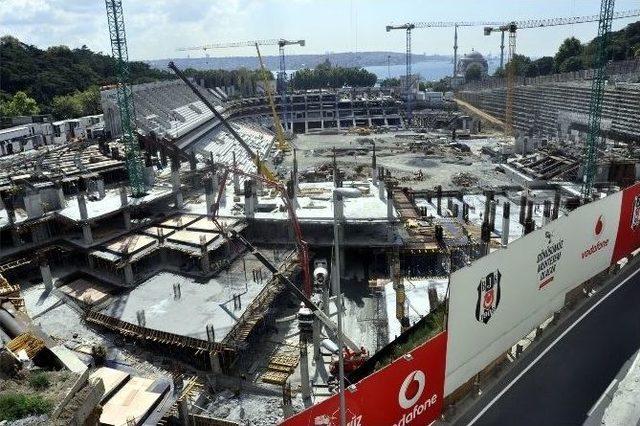 Vodafone Arena’da Çalışmalar Sürüyor