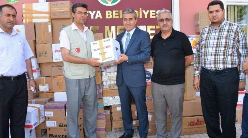 Malatya&rsquo;dan Suriyelilere İla&ccedil; Yardımı