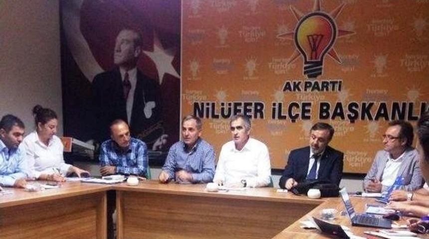 Ak Parti Nil&uuml;fer İl&ccedil;e Y&ouml;netimi Toplandı