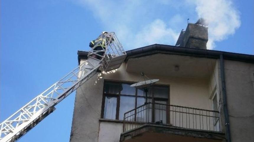 Aksaray&rsquo;da Baca Yangını Korkuttu