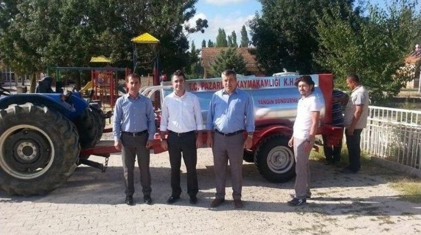 Yangın S&ouml;nd&uuml;rme Tankerleri K&ouml;ylere Dağıtıldı