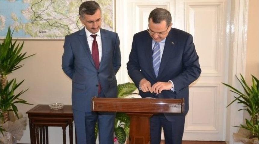 Azerbaycan Ankara B&uuml;y&uuml;kel&ccedil;isi Faig Bağırov&rsquo;tan Vali Bektaş&rsquo;a Ziyaret