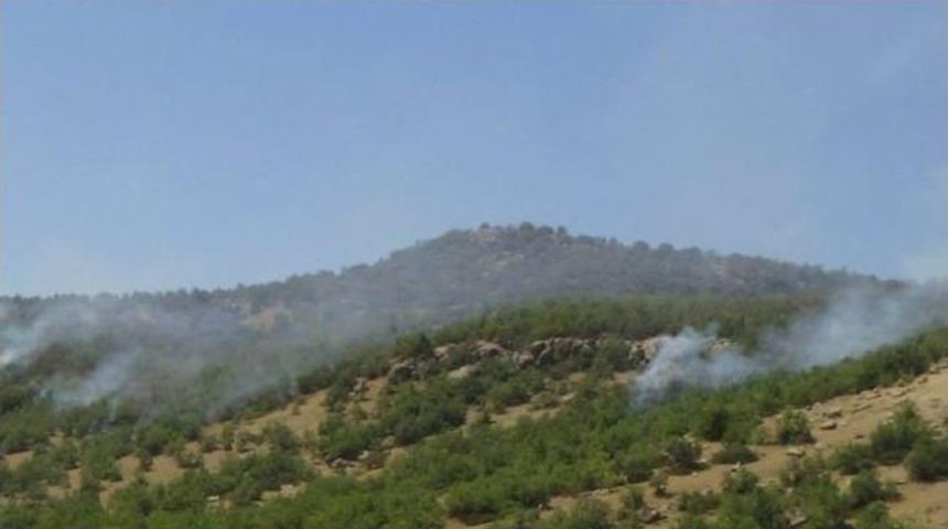 Mayınlı Alanda Korkutan Yangın