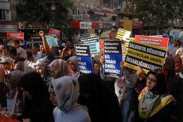 Suriyelilere Saldırı Diyarbakır’da Protesto Edildi