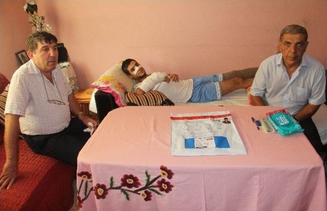 (&ouml;zel Haber) Yatarak Sınava Girdi