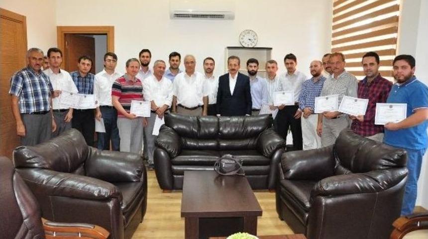 Ezanı G&uuml;zel Okuma Kursu Tamamlandı