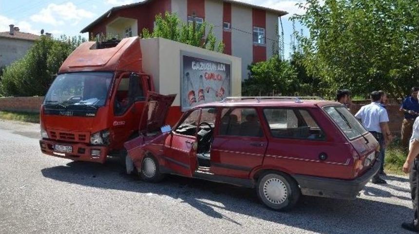 Osmancık&rsquo;ta Trafik Kazası:1 Yaralı