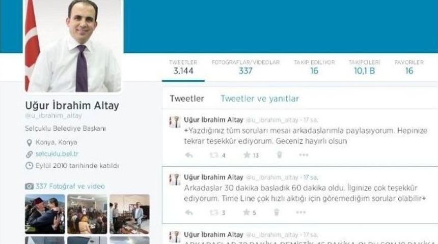 Başkan Altay Sosyal Medya Kullanıcıları İle Buluştu