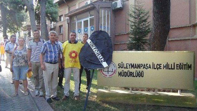 Tekirdağ’da Okul Müdürlerinin Puanlandırma Süreci Protesto Edildi