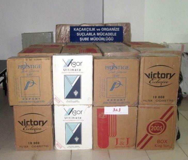 Antalya’da 54 Bin Paket Kaçak Sigara Ele Geçirildi