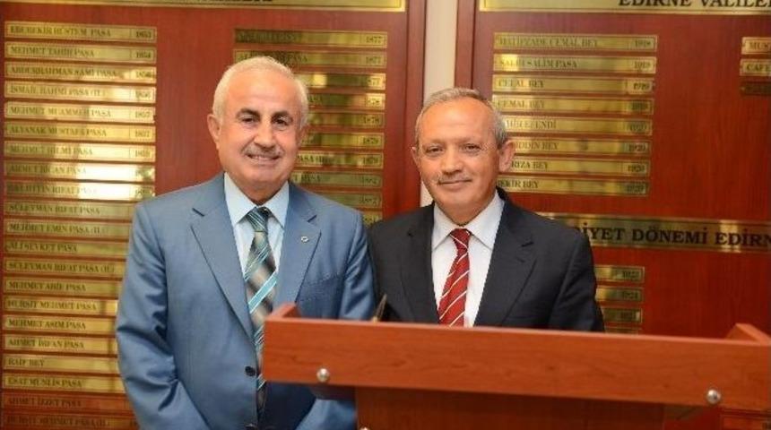 Kırklareli &Uuml;niversitesi Rekt&ouml;r&uuml; Prof. Dr. Ayta&ccedil;&rsquo;tan Vali Şahin&rsquo;e Ziyaret