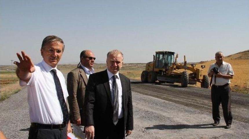 Vali Ceylan, Yapımı Devam Karayollarında İncelemelerde Bulundu