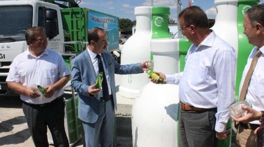 Edirne Belediyesi, Cam Ambalaj Atık Kumbaralarının Tanıtımını Ger&ccedil;ekleştirdi