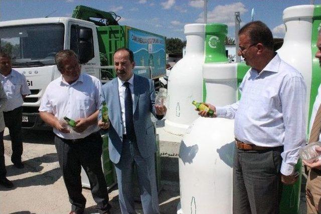 Edirne Belediyesi, Cam Ambalaj Atık Kumbaralarının Tanıtımını Gerçekleştirdi