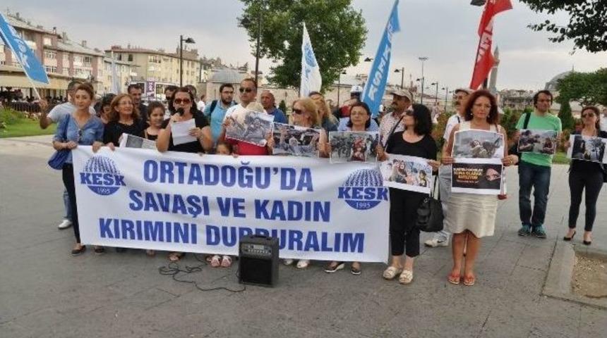 Kesk&rsquo;li Kadınlar, Ortadoğu&rsquo;da Kadın Kırımını Durdurun &Ccedil;ağrısı Yaptı