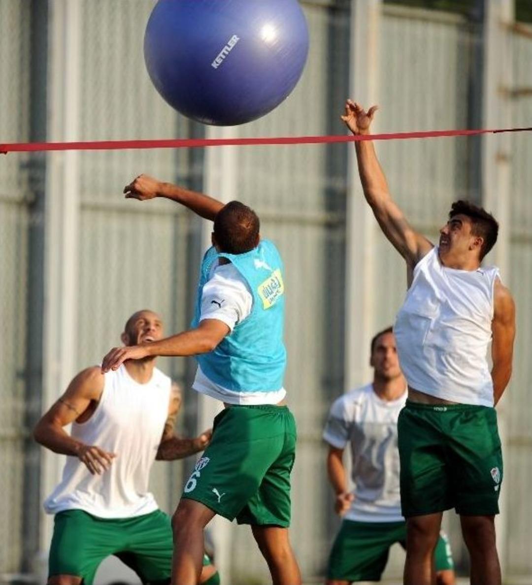 Bursaspor&rsquo;dan Plates Toplu Antrenman