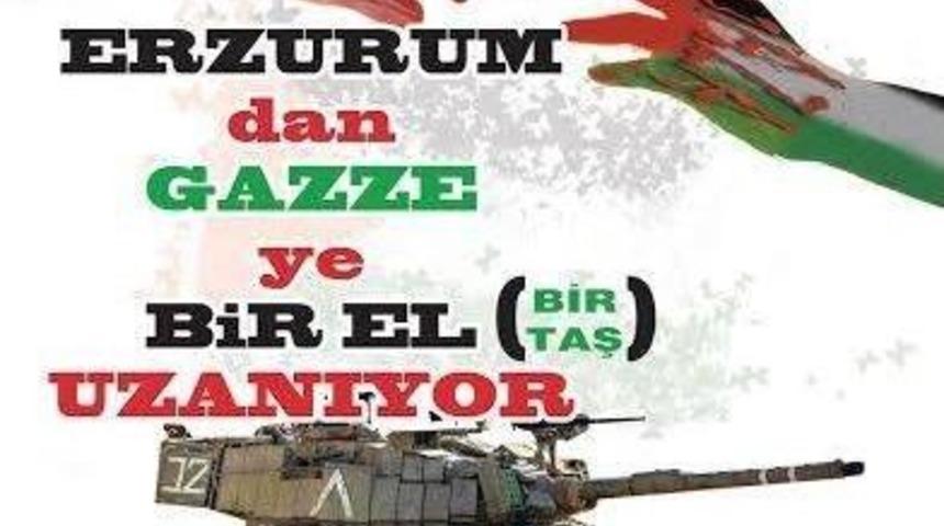 Erzurumdan Gazze&rsquo;ye Yardım Eli