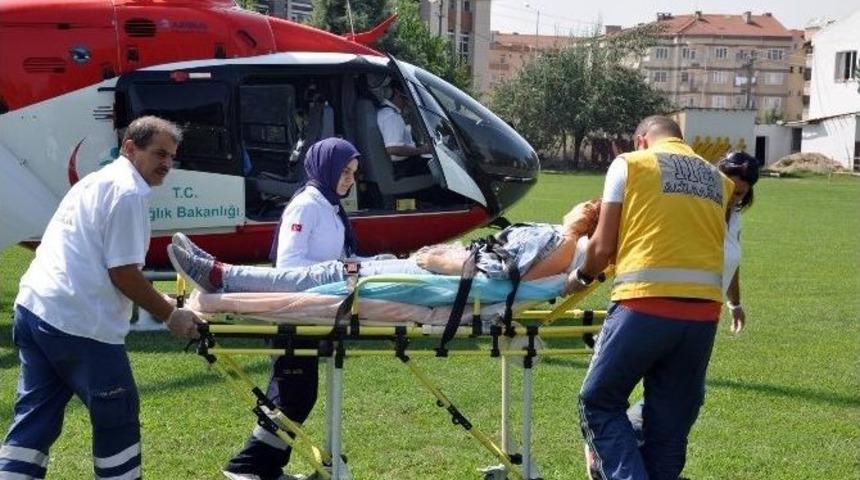 İntihara Teşebb&uuml;s Eden Gen&ccedil; Kız, Hava Ambulansı İle İneg&ouml;l&rsquo;e Getirildi