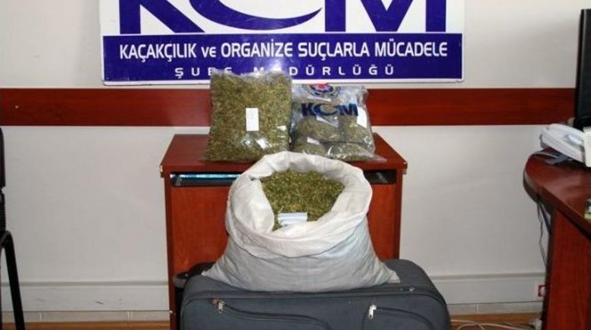 Cezaevi Firarisinin Valizinden 6 Kilo Esrar &Ccedil;ıktı