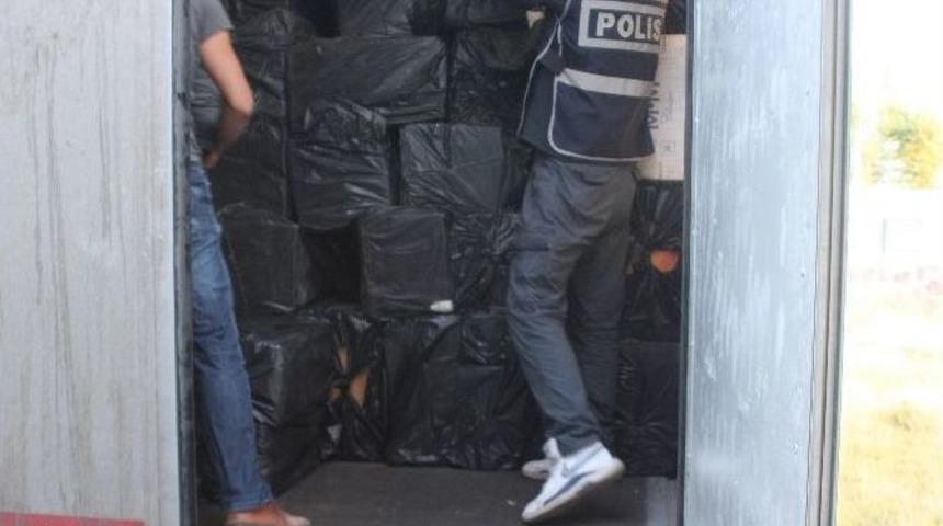 Erzurum&rsquo;da 1,5 Milyon Tl&rsquo;lik Ka&ccedil;ak Sigara Ele Ge&ccedil;irildi