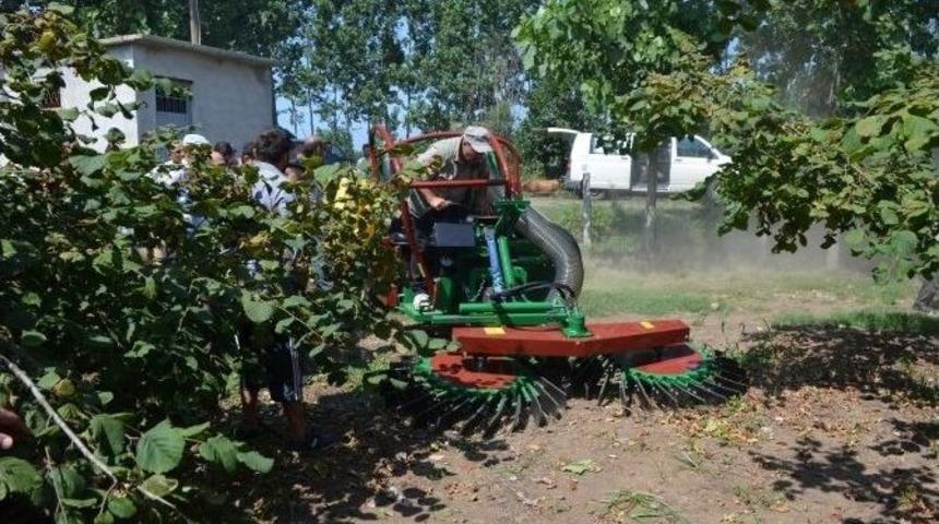 Fındık Toplama Makinesi Fatsa&rsquo;da &Uuml;reticinin Beğenisine Sunuldu