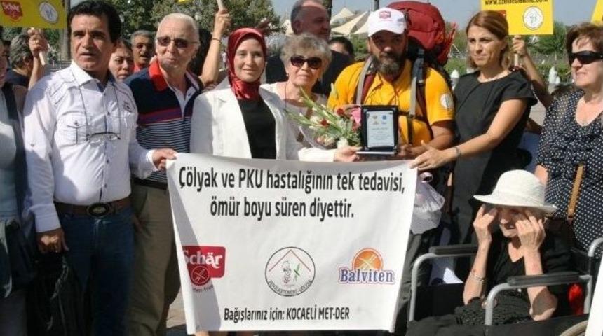 &Ccedil;&ouml;lyak Ve Fenilketon&uuml;ri Hastalığına Dikkat &Ccedil;ekmek İ&ccedil;in 500 Kilometre Y&uuml;r&uuml;d&uuml;