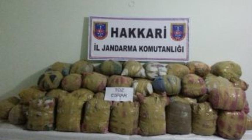 Hakkari&rsquo;de 773 Kilo Toz Esrar Ele Ge&ccedil;irildi