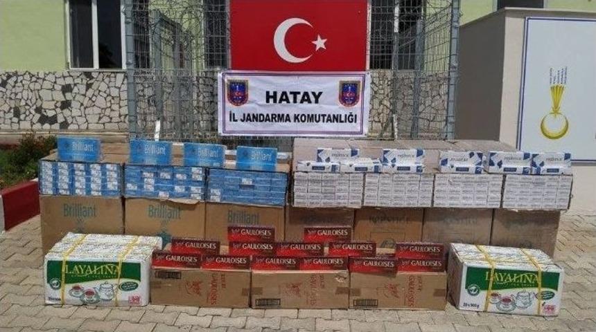 Hatay&rsquo;da Ka&ccedil;ak &Ccedil;ay Ve Sigara Operasyonu