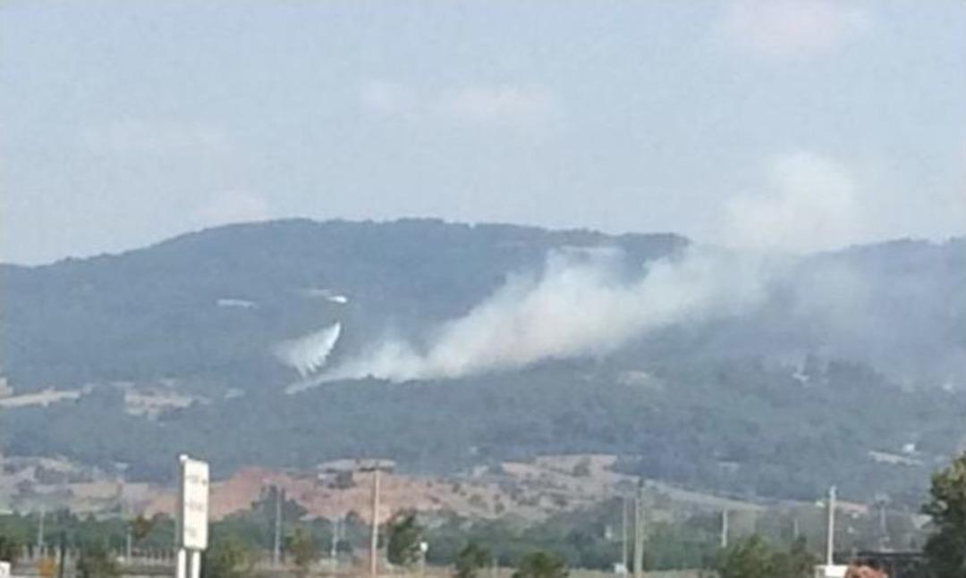 &Ccedil;anakkale&rsquo;de Orman Yangınına Havadan Ve Karadan M&uuml;dahale