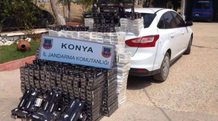 Jandarma 8 Bin Paket Ka&ccedil;ak Sigara Ele Ge&ccedil;irdi