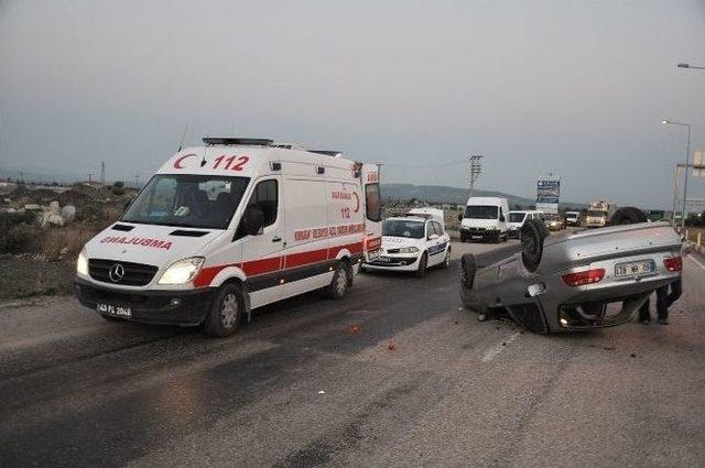 Kırkağaç’ta Otomobil Takla Attı: 4 Yaralı