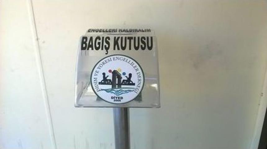 Didim&rsquo;de Engelliler İ&ccedil;in Bağış Kutusu Konuldu