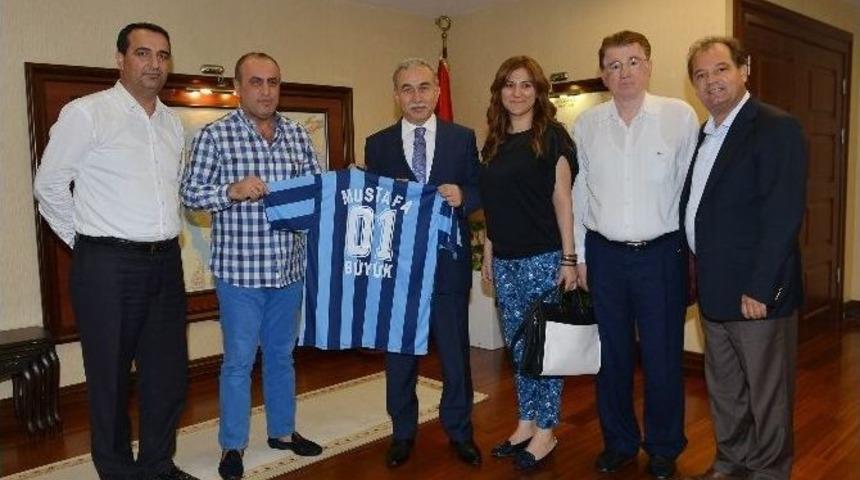 Adanaspor Ve Adana Demirspor&rsquo;dan Vali B&uuml;y&uuml;k&rsquo;e Ziyaret