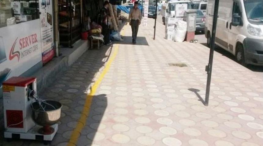 Kurtalan Belediyesin&rsquo;den Esnafa Sarı &Ccedil;izgi Uygulaması