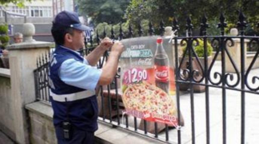 Sivas&rsquo;ta İzinsiz Broş&uuml;r Ve İlan Denetimi