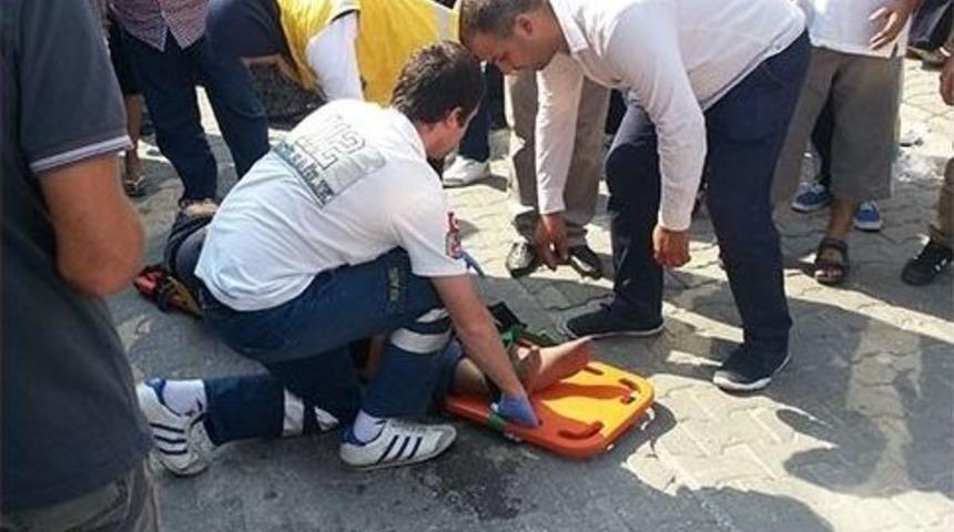 Trafiğe Kapalı Alanda Kaza: 1 Yaralı