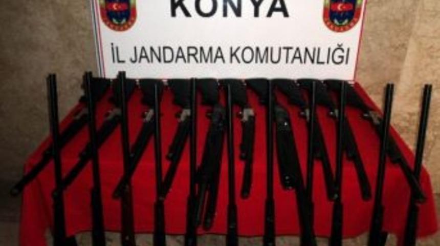 Beyşehir&rsquo;de Usuls&uuml;z &Uuml;retilen T&uuml;fekler Ele Ge&ccedil;irildi