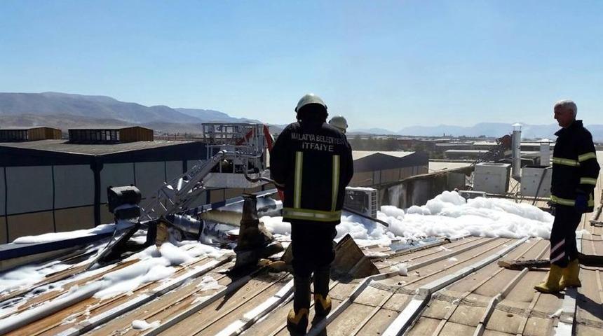 Malatya'da Tekstil Fabrikasında Yangın