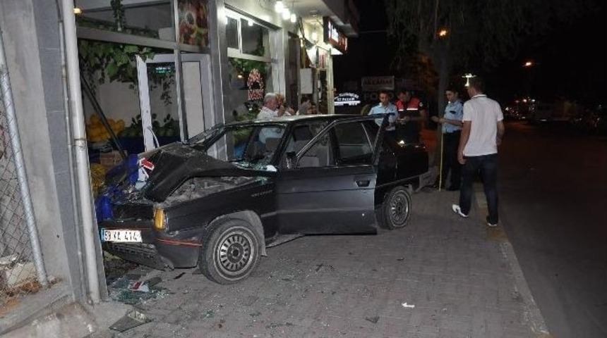 Hızını Alamadı Manavı Girdi