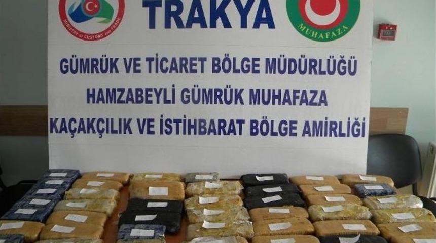 Hamzabeyli&rsquo;de 23 Kilo Eroin Ele Ge&ccedil;irildi
