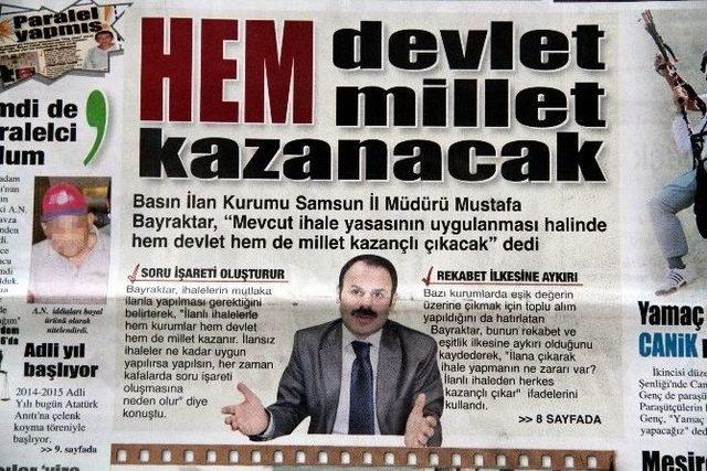 Samsun’daki Yerel Gazeteler Aynı Manşetle Çıktı