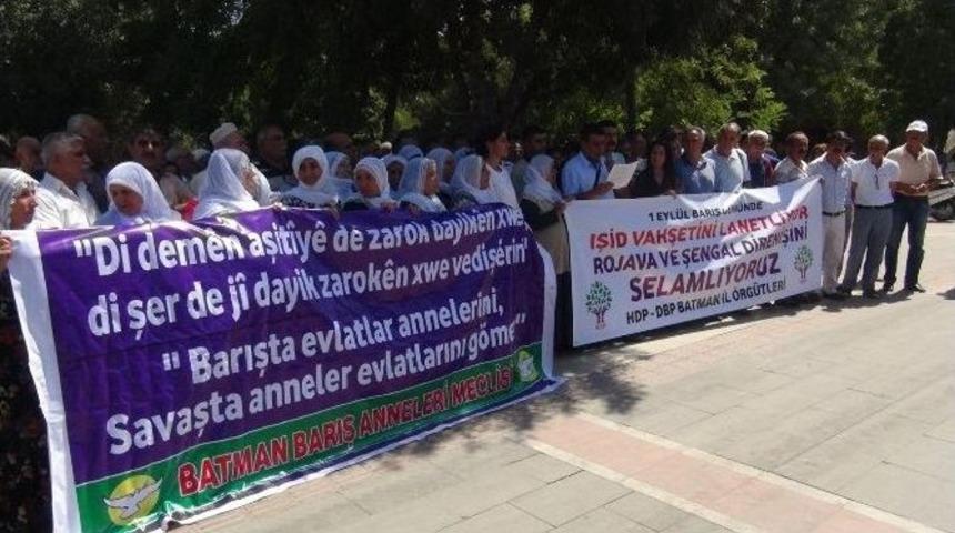 Batman&rsquo;da 1 Eyl&uuml;l D&uuml;nya Barış G&uuml;n&uuml; A&ccedil;ıklaması