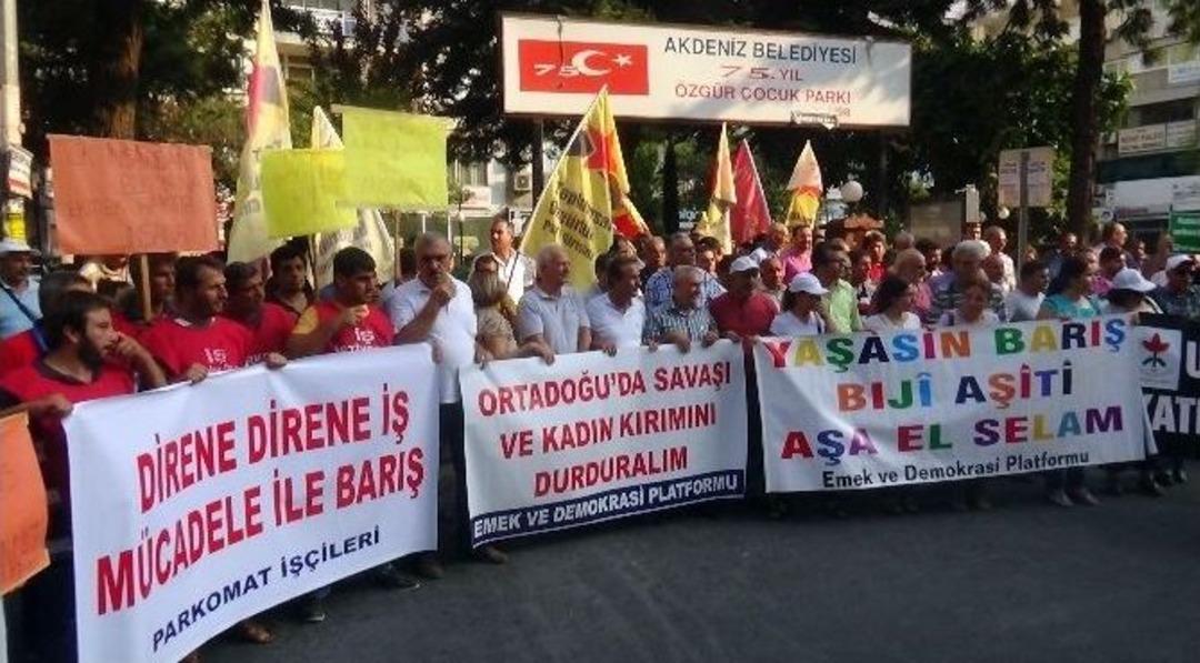 Mersin&rsquo;de 1 Eyl&uuml;l D&uuml;nya Barış G&uuml;n&uuml; Y&uuml;r&uuml;y&uuml;ş&uuml;