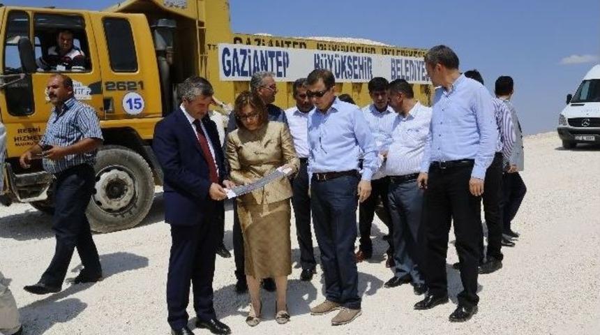 Başkanlar Yol Genişletme &Ccedil;alışmasını Yerinde İnceledi